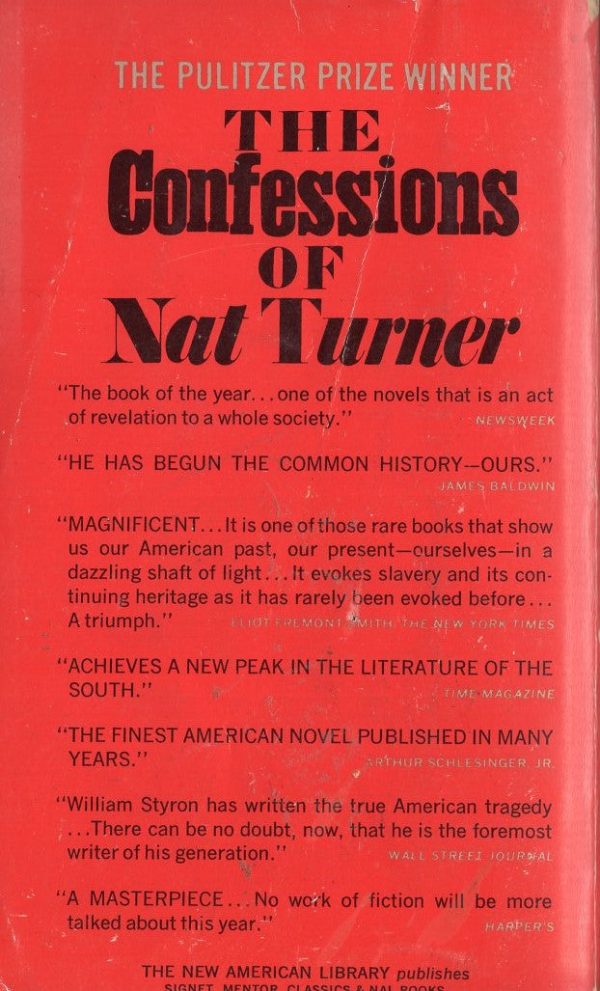 The Confessions of Nat Turner Hot on Sale