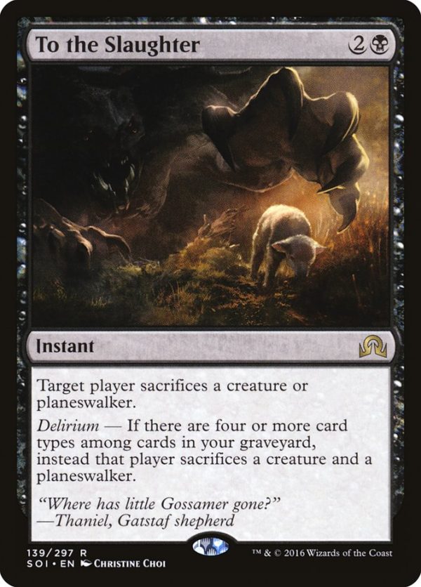 To the Slaughter [Shadows over Innistrad] For Discount