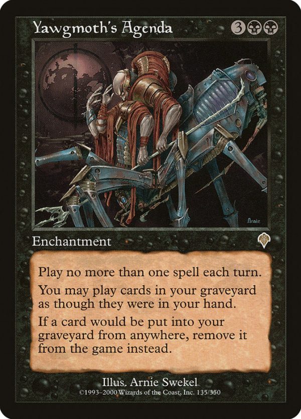 Yawgmoth s Agenda [Invasion] For Cheap