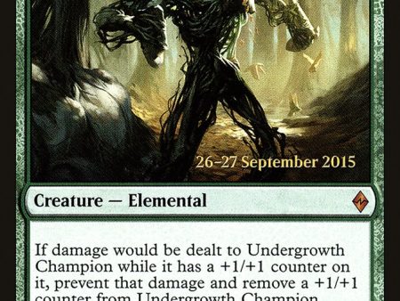 Undergrowth Champion [Battle for Zendikar Prerelease Promos] Hot on Sale