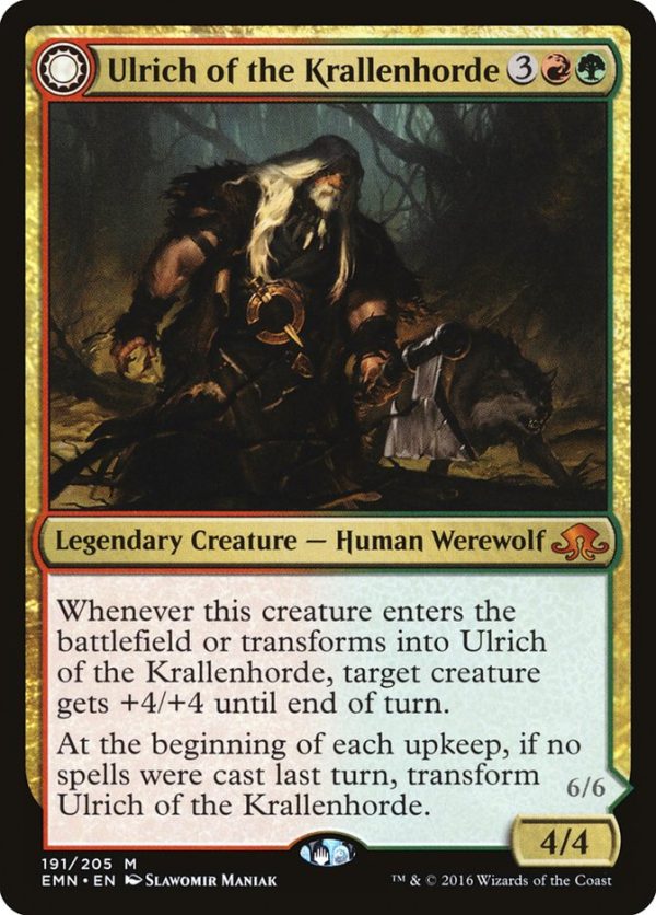 Ulrich of the Krallenhorde    Ulrich, Uncontested Alpha [Eldritch Moon] Hot on Sale