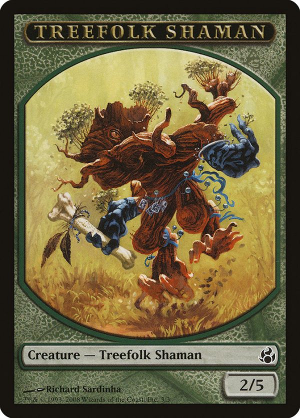 Treefolk Shaman Token [Morningtide Tokens] For Discount