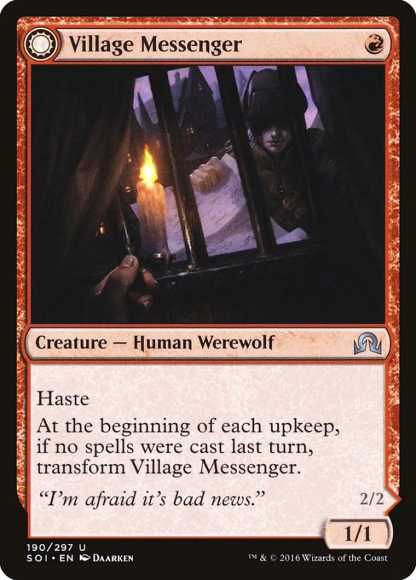 Village Messenger    Moonrise Intruder [Shadows over Innistrad] Cheap