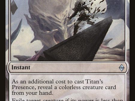 Titan s Presence [Battle for Zendikar] Fashion