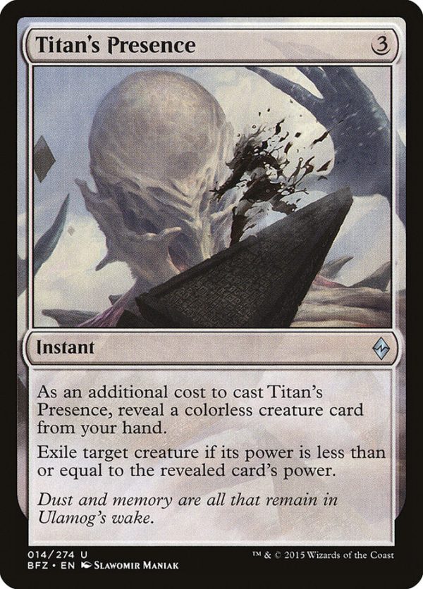 Titan s Presence [Battle for Zendikar] Fashion