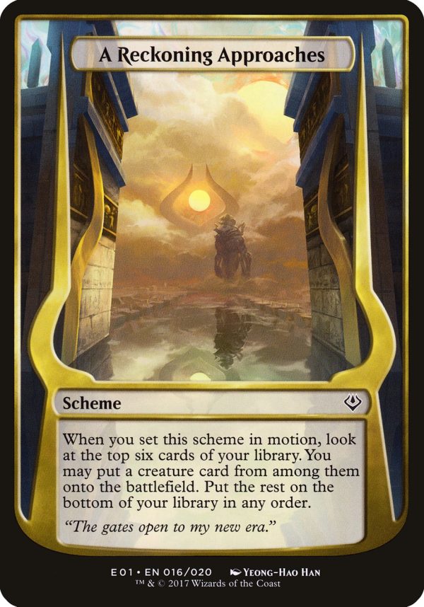 A Reckoning Approaches (Schemes) [Archenemy: Nicol Bolas Schemes] For Discount