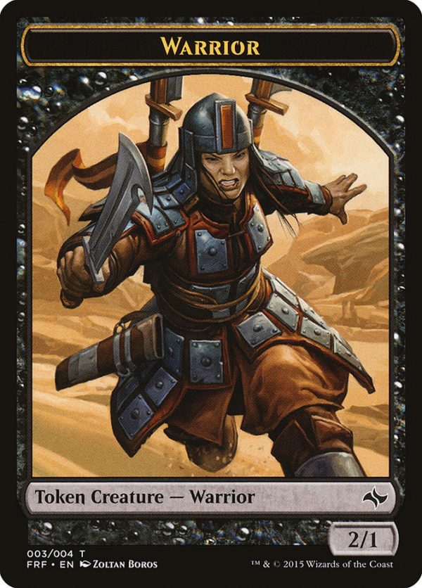 Warrior Token [Fate Reforged Tokens] Online Hot Sale