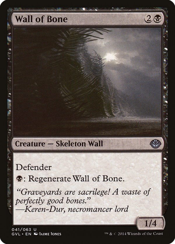 Wall of Bone (Garruk vs. Liliana) [Duel Decks Anthology] Sale