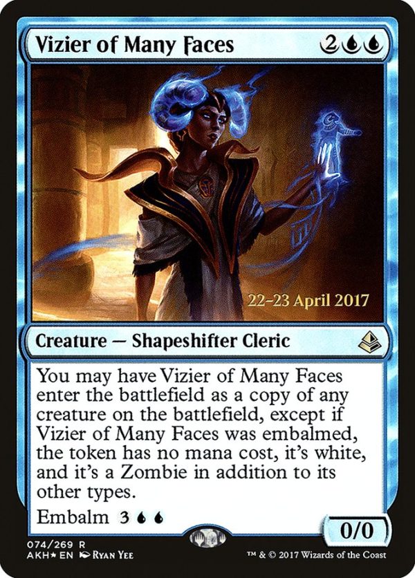 Vizier of Many Faces [Amonkhet Prerelease Promos] Supply